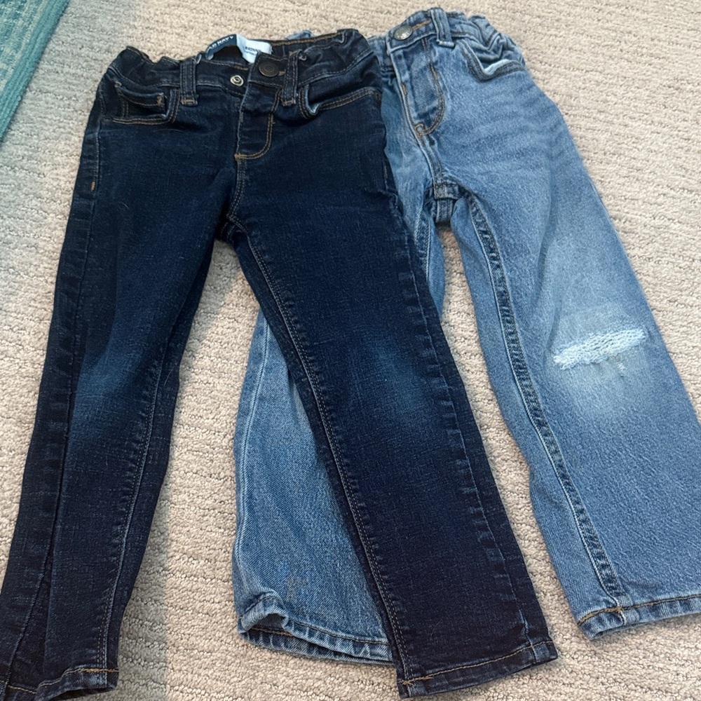 Old Navy Kids Jeans - Dark Blue and Light Blue